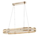 4206-9P, подвесная люстра, L860xW360xH80/1500, 2xLEDx35W, 7000LM, 3000K, included