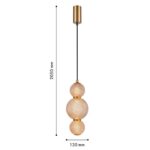 4612-1P, подвес, D130xH440/2050, LEDx7W, 910LM, 3000K, included — изображение 2