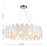 3018-10P, подвесная люстра, D800xH260/1230, 10xE14x40W, excluded — изображение 3