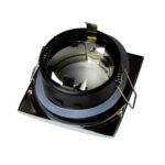 2593-1C, светильник врезной, лампа в комплекте, размеры L*H: 83*83 мм, диаметр монтажного отверстия 73 мм, материал алюминий, цвет хром, степень защиты: IP44, мощность лампы 5W, тип лампы MR16, цоколь GX53 — изображение 4