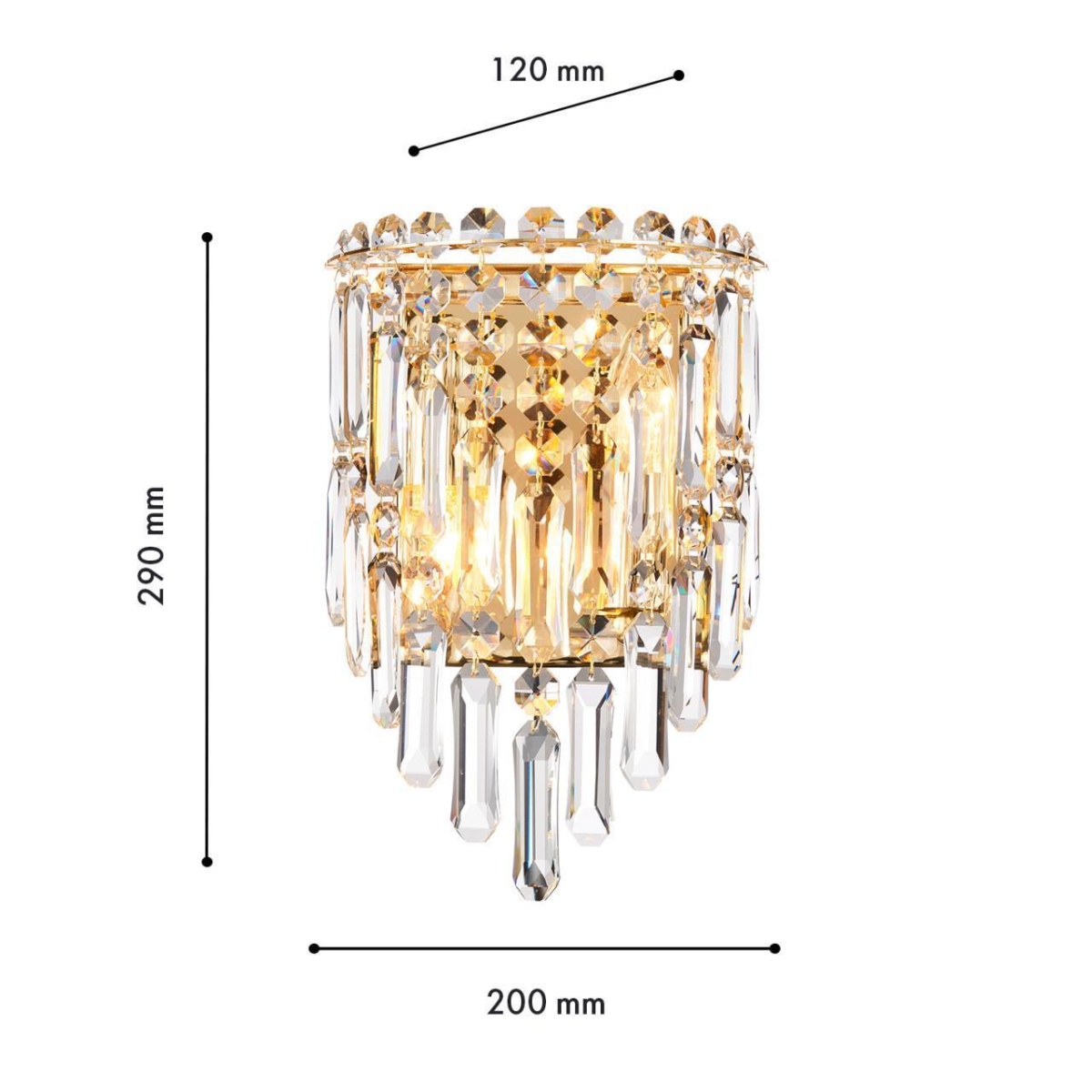 4724-2W, настенный светильник, D120xW200xH290, 2xE14x40W, excluded — изображение 3