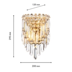 4724-2W, настенный светильник, D120xW200xH290, 2xE14x40W, excluded — изображение 3