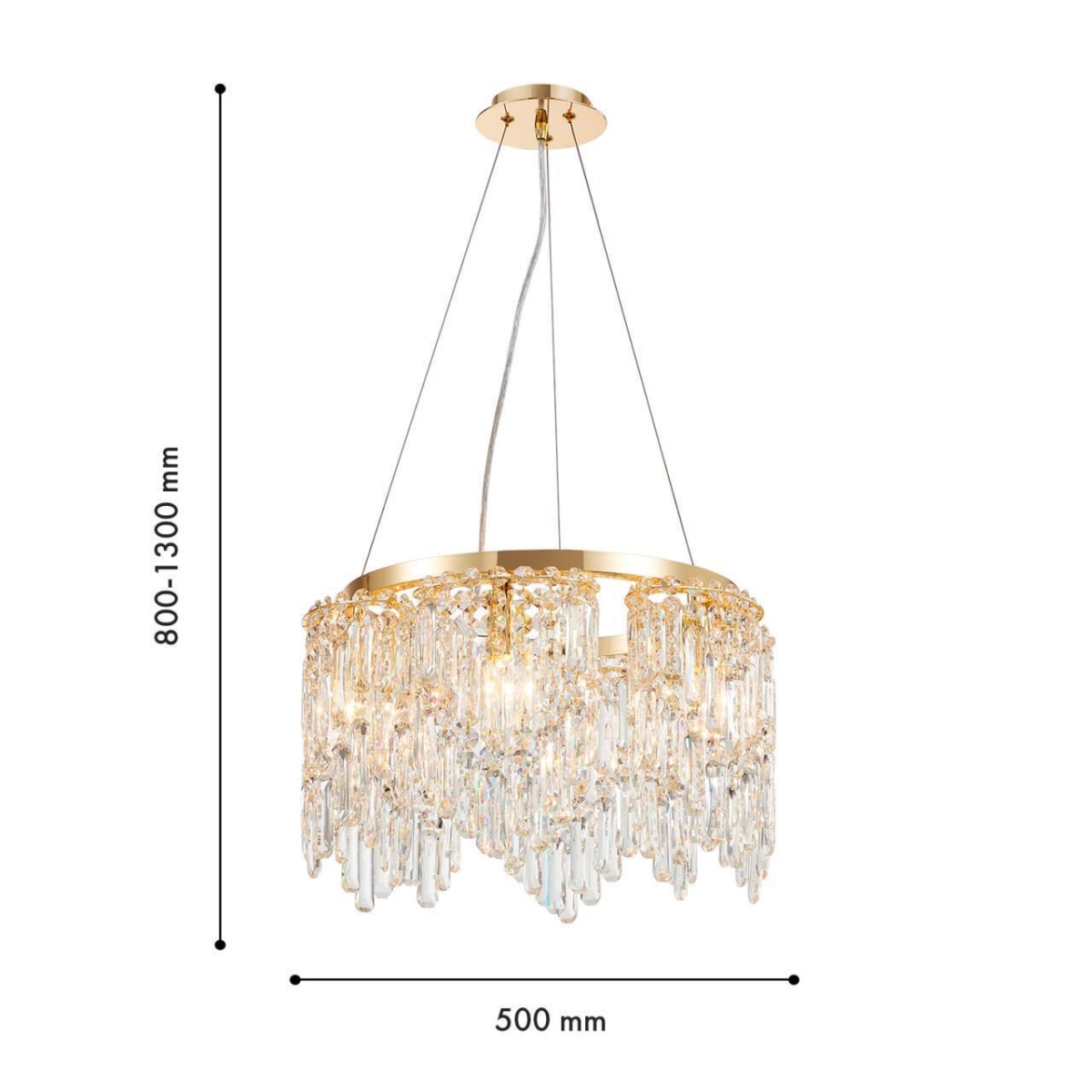 4724-6P, подвесная люстра, D500xH800/1300, 6xE14x40W, excluded — изображение 3