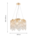 4724-6P, подвесная люстра, D500xH800/1300, 6xE14x40W, excluded — изображение 3