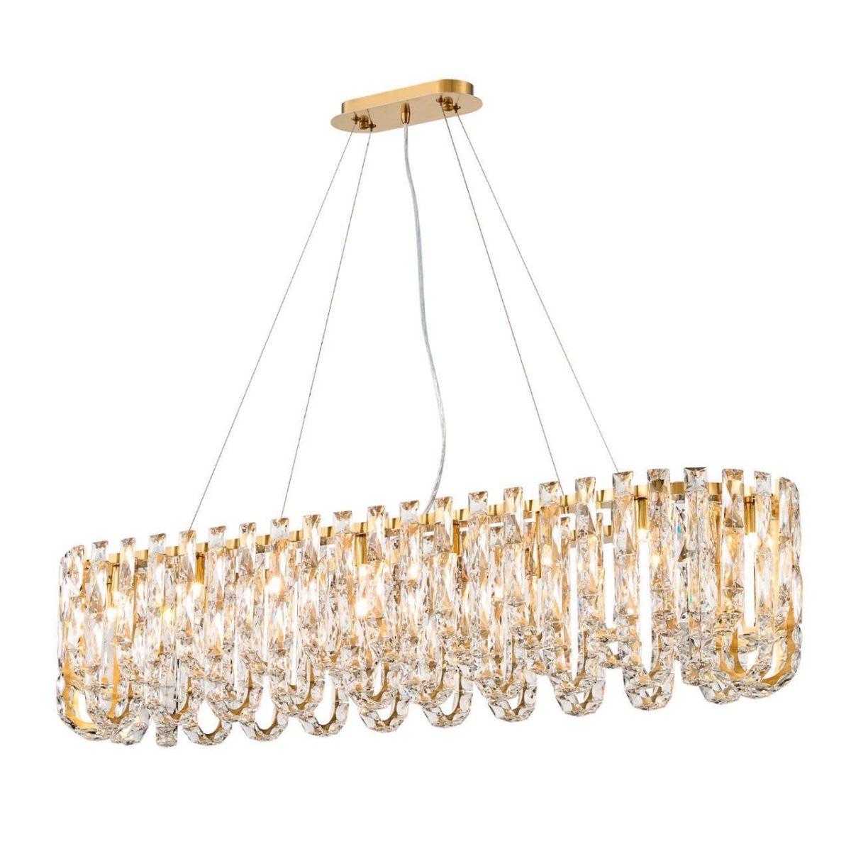 4721-18P, подвесная люстра, L1000xW300xH800/1300, 18xG9x40W, excluded — изображение 1