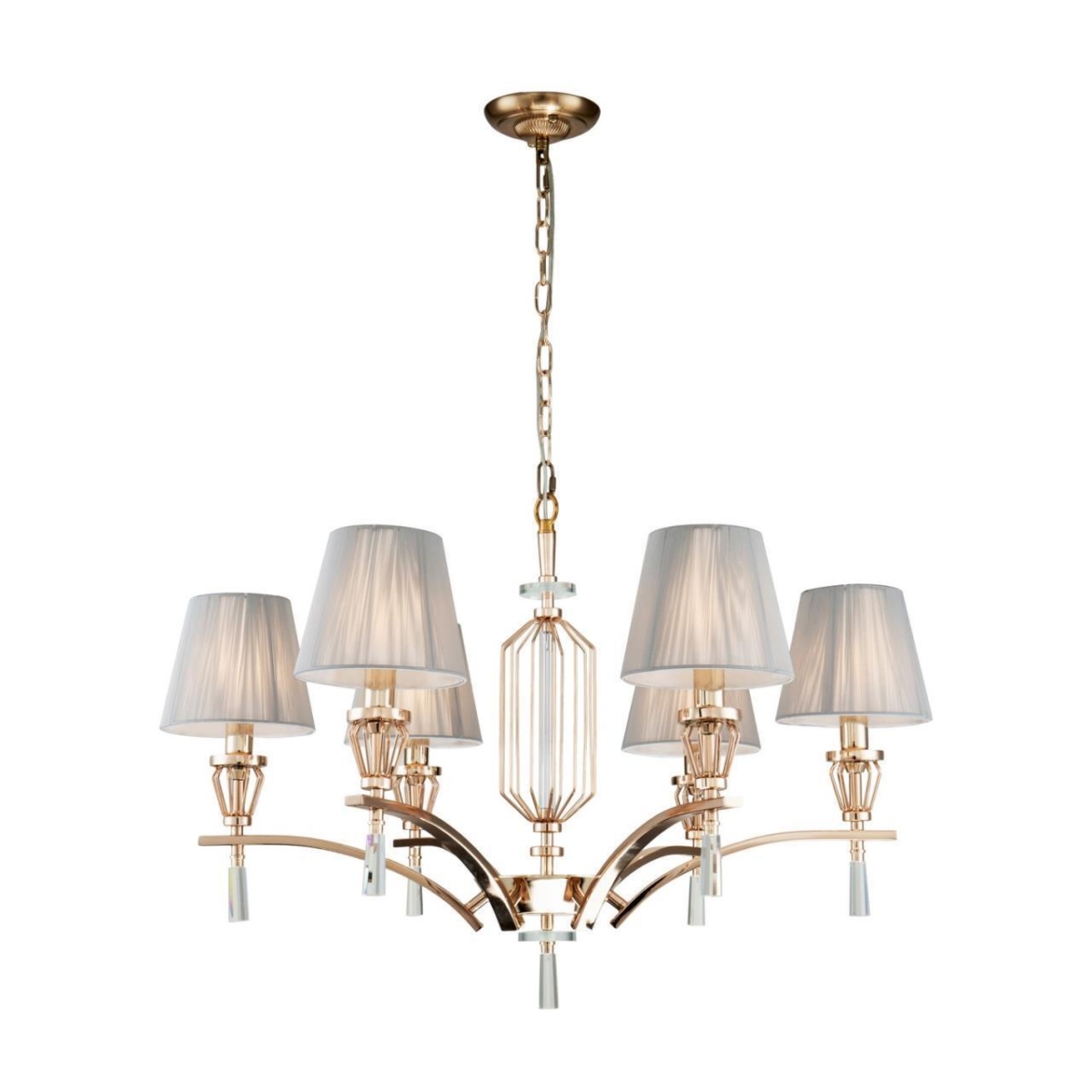 2690-6P, подвесная люстра, D790xH465/1465, 6xE14x40W, excluded — изображение 1