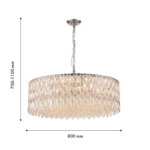 4723-18P, подвесная люстра, D800xH700/1100, 18xE14x40W, excluded — изображение 3