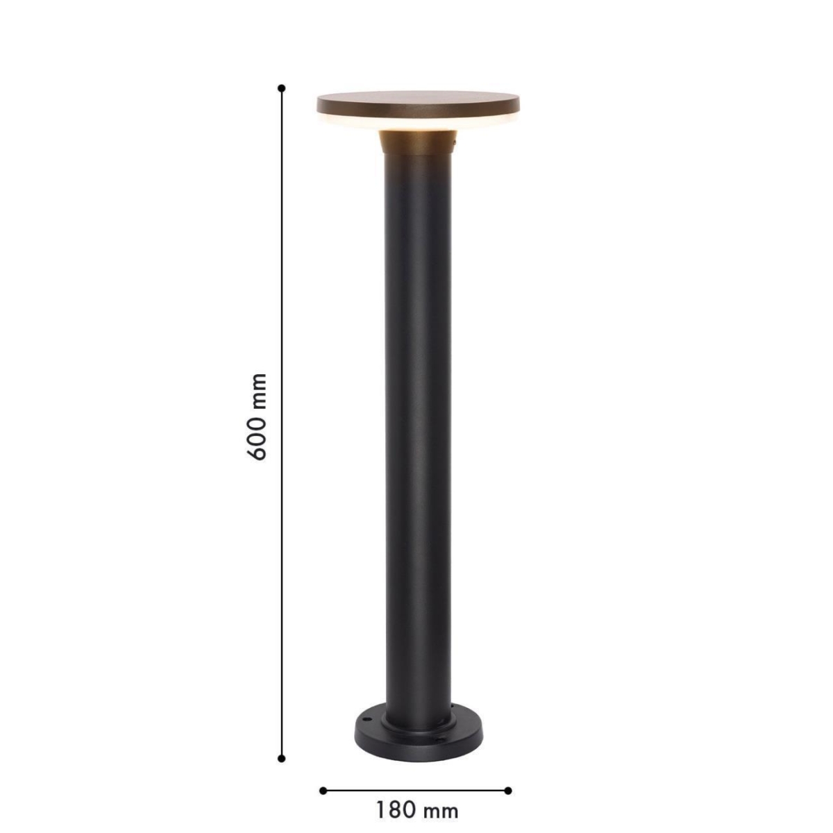 4745-1F, уличный светильник, D180xH600, LEDx12W, 960LM, 3000K, IP54, included — изображение 6