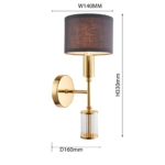 2609-1W, настенный светильник, D160xW140xH330, 1xE14x40W, excluded — изображение 3