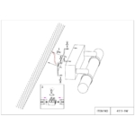 4111-1W, настенный светильник, D90xW700xH80, LEDx22W, 450LM, 4000K, included — изображение 5