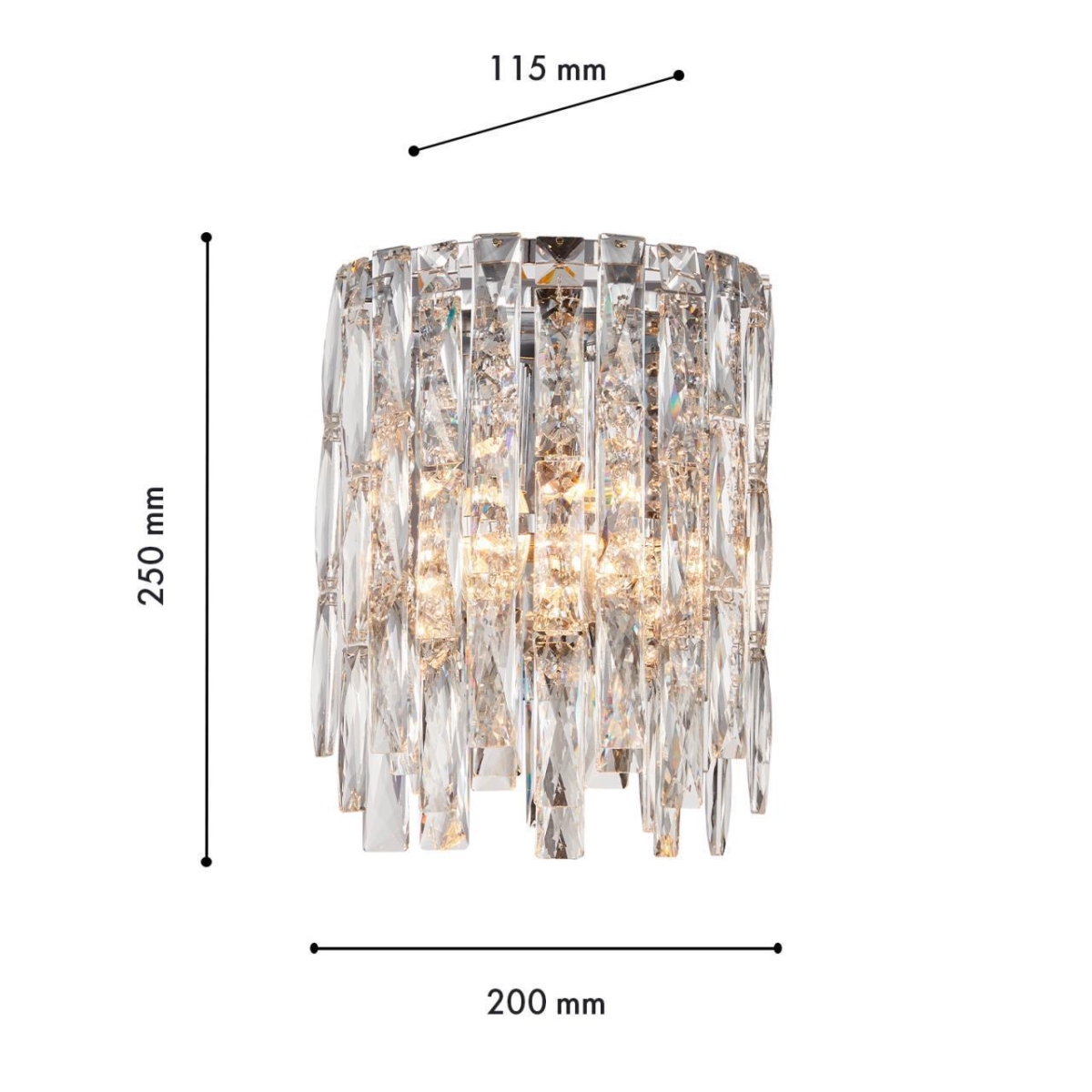 4723-2W, настенный светильник, D115xW200xH250, 2xE14x40W, excluded — изображение 3