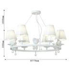 1705-6P, подвесная люстра, D770xH300/1300, 6xE14x40W, excluded — изображение 3