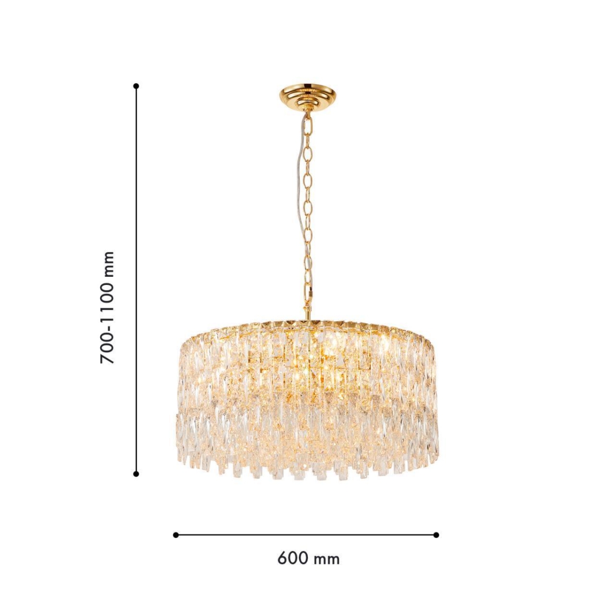 4722-12P, подвесная люстра, D600xH700/1100, 12xE14x40W, excluded — изображение 3