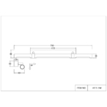 4111-1W, настенный светильник, D90xW700xH80, LEDx22W, 450LM, 4000K, included — изображение 4