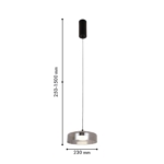 4490-1P, подвес, D230xH250/1500, LEDx5W, 325LM, 4000K, included — изображение 2