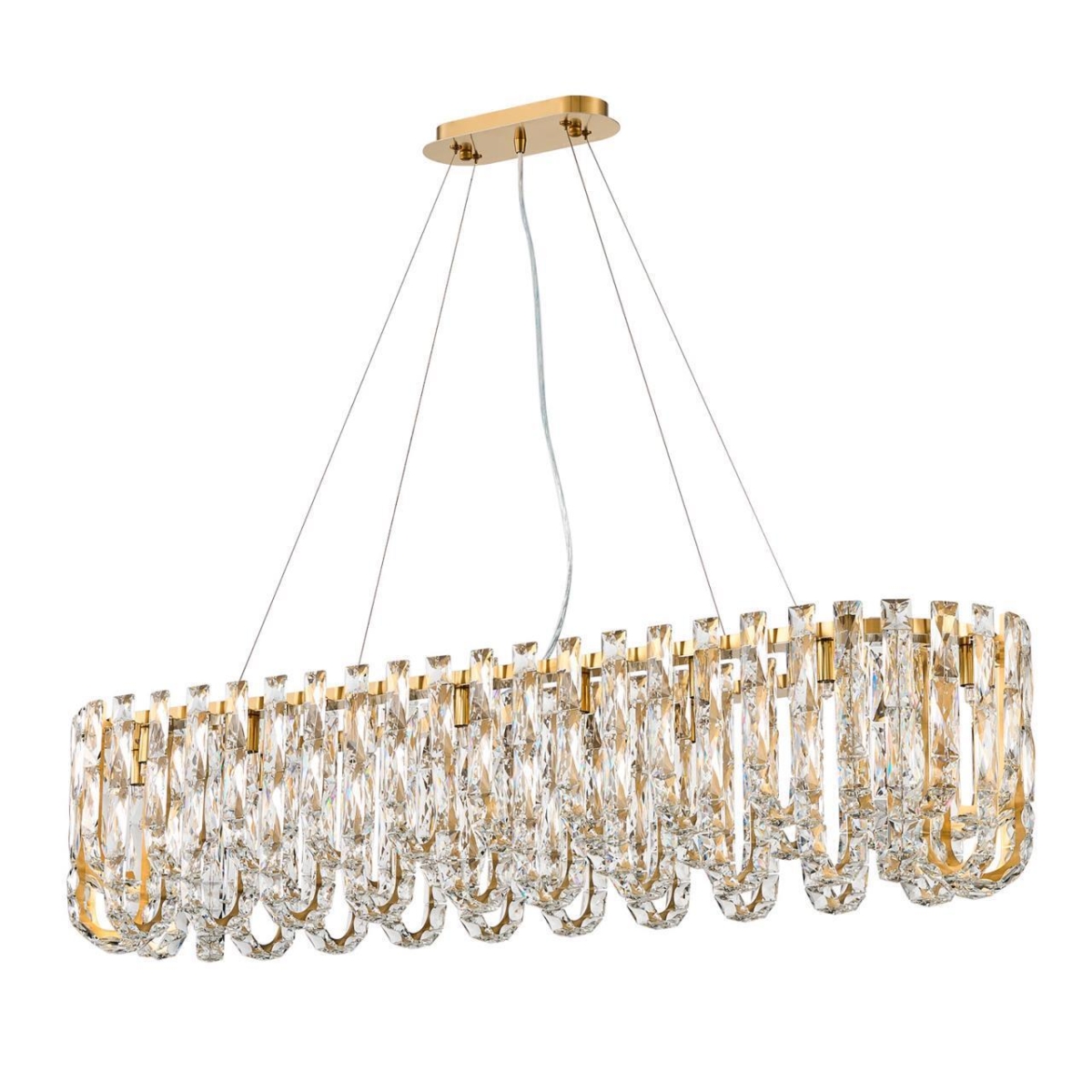 4721-18P, подвесная люстра, L1000xW300xH800/1300, 18xG9x40W, excluded — изображение 2