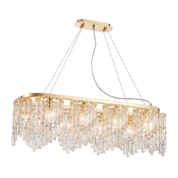 4724-10P, подвесная люстра, L1000xW280xH800/1300, 10xE14x40W, excluded