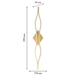 4741-2W, настенный светильник, D50xW170xH990, LEDx26W, 1800LM, 4000K, included — изображение 4