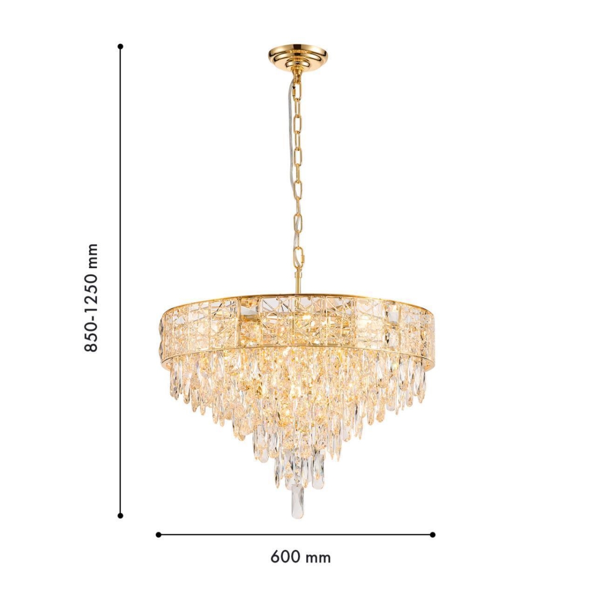 4720-12P, подвесная люстра, D600xH850/1250, 12xE14x40W, excluded — изображение 3