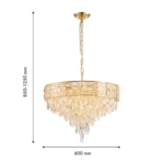 4720-12P, подвесная люстра, D600xH850/1250, 12xE14x40W, excluded — изображение 3