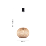 4271-1P, подвес, D400xH460/1960, 1xE27x40W, excluded — изображение 3