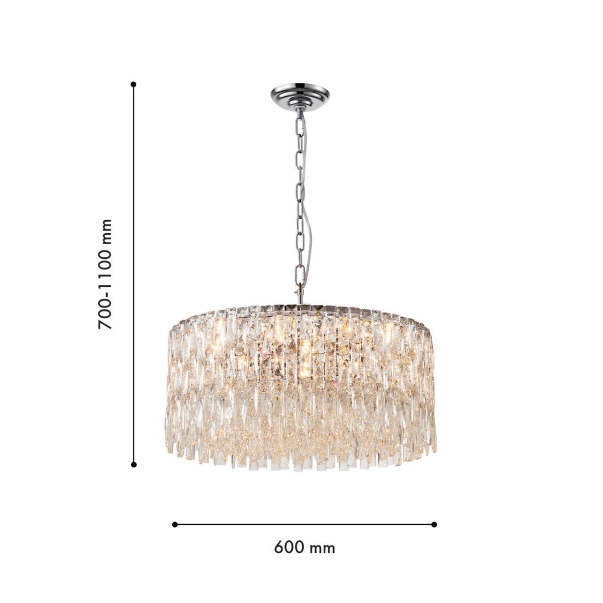 4723-12P, подвесная люстра, D600xH700/1100, 12xE14x40W, excluded — изображение 3