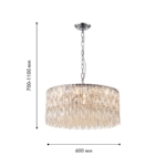 4723-12P, подвесная люстра, D600xH700/1100, 12xE14x40W, excluded — изображение 3