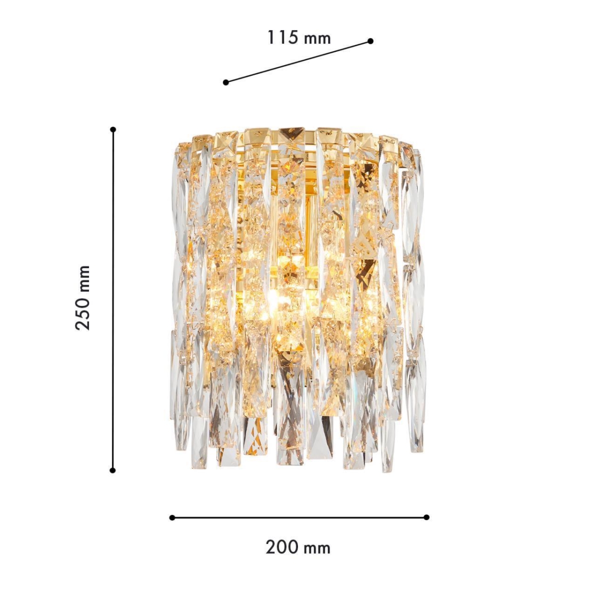 4722-2W, настенный светильник, D115xW200xH250, 2xE14x40W, excluded — изображение 3