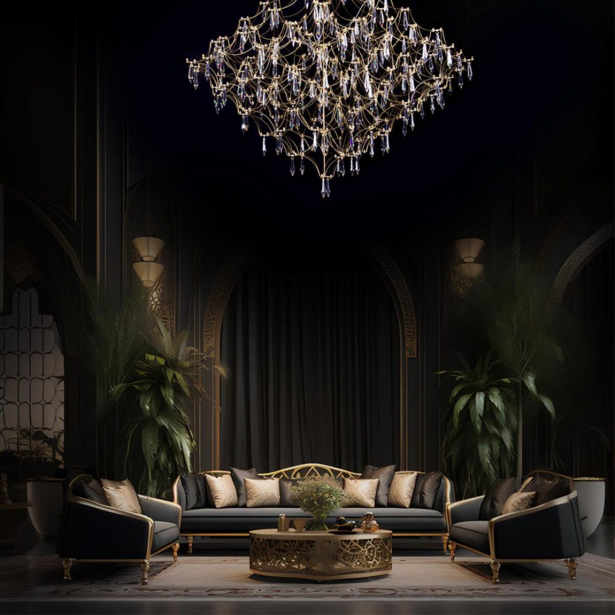 10259/1200 Gold Asfour Подвесной светильник LOFT IT Mira — изображение 9