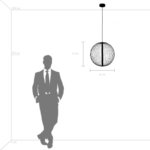 734067 Люстра SOLE 23W LED 1856LM 120G ЧЕРНЫЙ МАТОВЫЙ 3000K — изображение 3