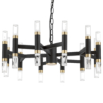 734247 Люстра IRIS 76W LED 3148LM 120G ЧЕРНЫЙ/ЗОЛОТО 3000K — изображение 4