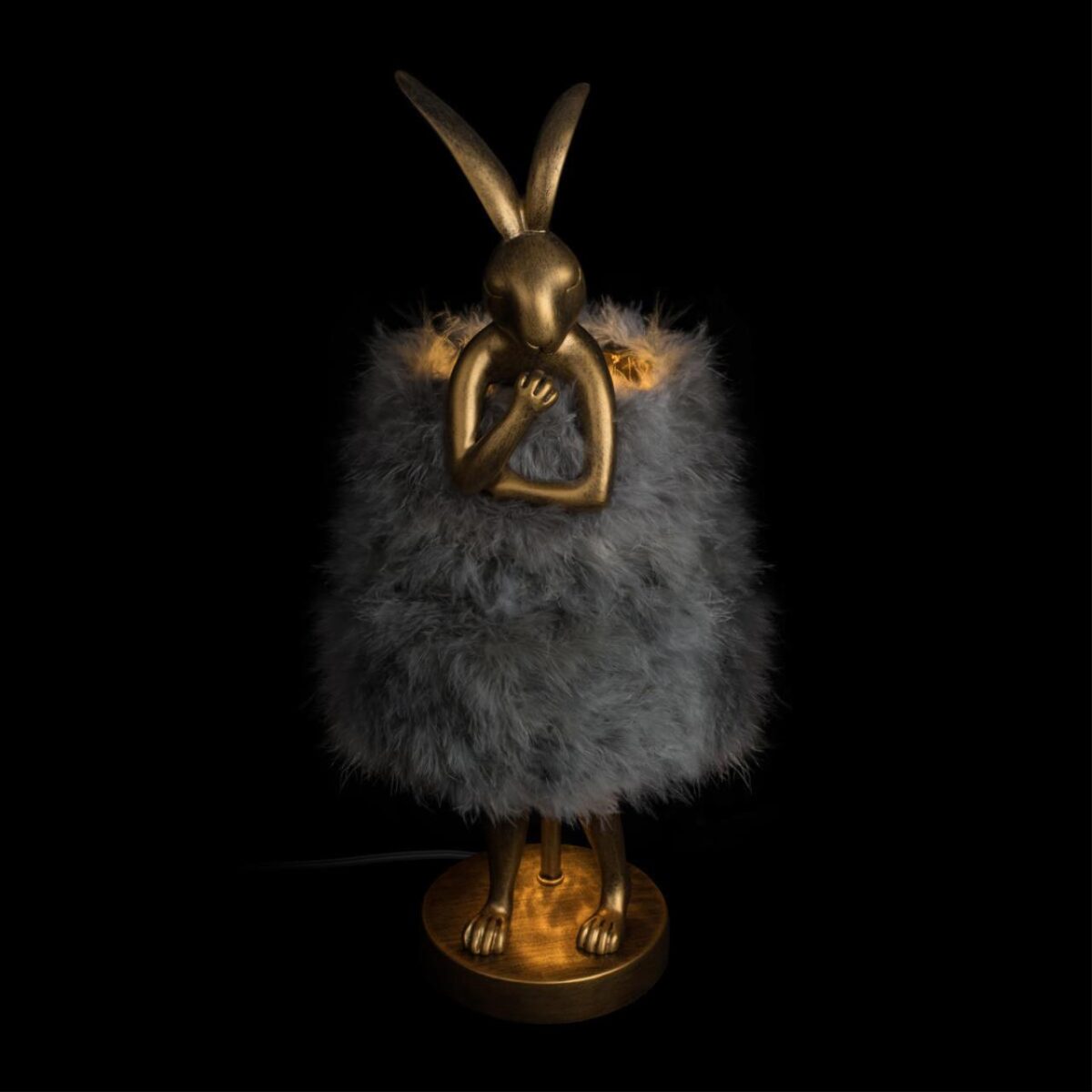 10315/A Grey fluff Настольная лампа LOFT IT Lapine — изображение 3