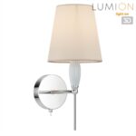 8279/1W CLASSI хром/серый, металл/керамика/текстиль Бра Е14 1*40W 220V KARMEN — изображение 2