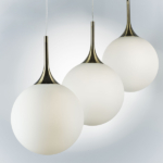 813031 Подвес GLOBO 1х40W E14 electroplating bronze/white — изображение 2