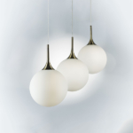 813031 Подвес GLOBO 1х40W E14 electroplating bronze/white — изображение 5