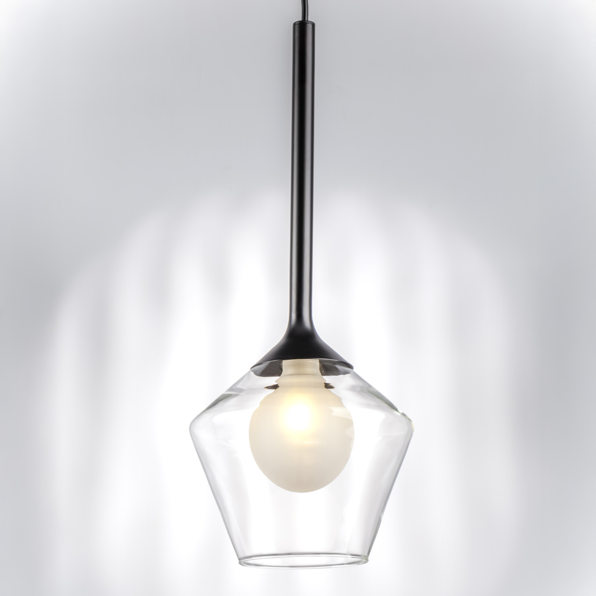 801201 Люстра VETRO 1х6W(led) G9 ЧЕРНЫЙ/ПРОЗРАЧНЫЙ — изображение 6