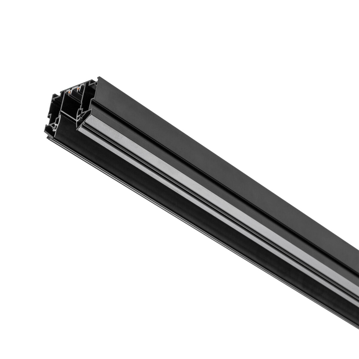 505427 Трек встраиваемый под гарпун 2м TETA PRO ЧЕРНЫЙ в натяжной ПВХ потолок (Резинки 2 шт в комплекте) 505427 Трек встраиваемый под гарпун 2м TETA PRO ЧЕРНЫЙ в натяжной ПВХ потолок (Резинки 2 шт в комплекте) — изображение 1