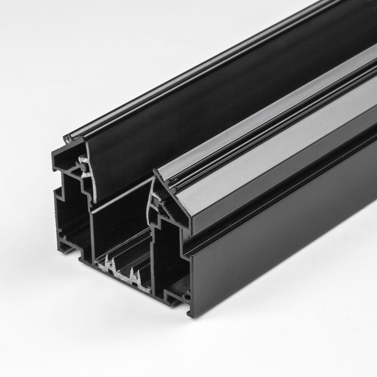 505427 Трек встраиваемый под гарпун 2м TETA PRO ЧЕРНЫЙ  в натяжной ПВХ потолок (Резинки 2 шт в комплекте) — изображение 5