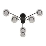 8349/6C COMFI черный/прозрачный, металл/стекло Светильник потолочный LED GX53 6*7W 220V NATALINA — изображение 8