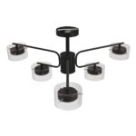 8349/6C COMFI черный/прозрачный, металл/стекло Светильник потолочный LED GX53 6*7W 220V NATALINA — изображение 7