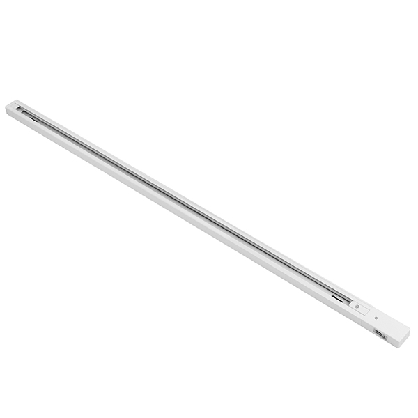 502025 Трек двухконтактный однофазный BARRA, длина 2м, БЕЛЫЙ МАТОВЫЙ(питание и заглушка в комплекте) 502025 Трек двухконтактный однофазный BARRA, длина 2м, БЕЛЫЙ МАТОВЫЙ(питание и заглушка в комплекте) — изображение 1