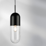 690017 Подвес RAMO 1х40W E27 ЧЕРНЫЙ МАТОВЫЙ/ПРОЗРАЧНЫЙ — изображение 2