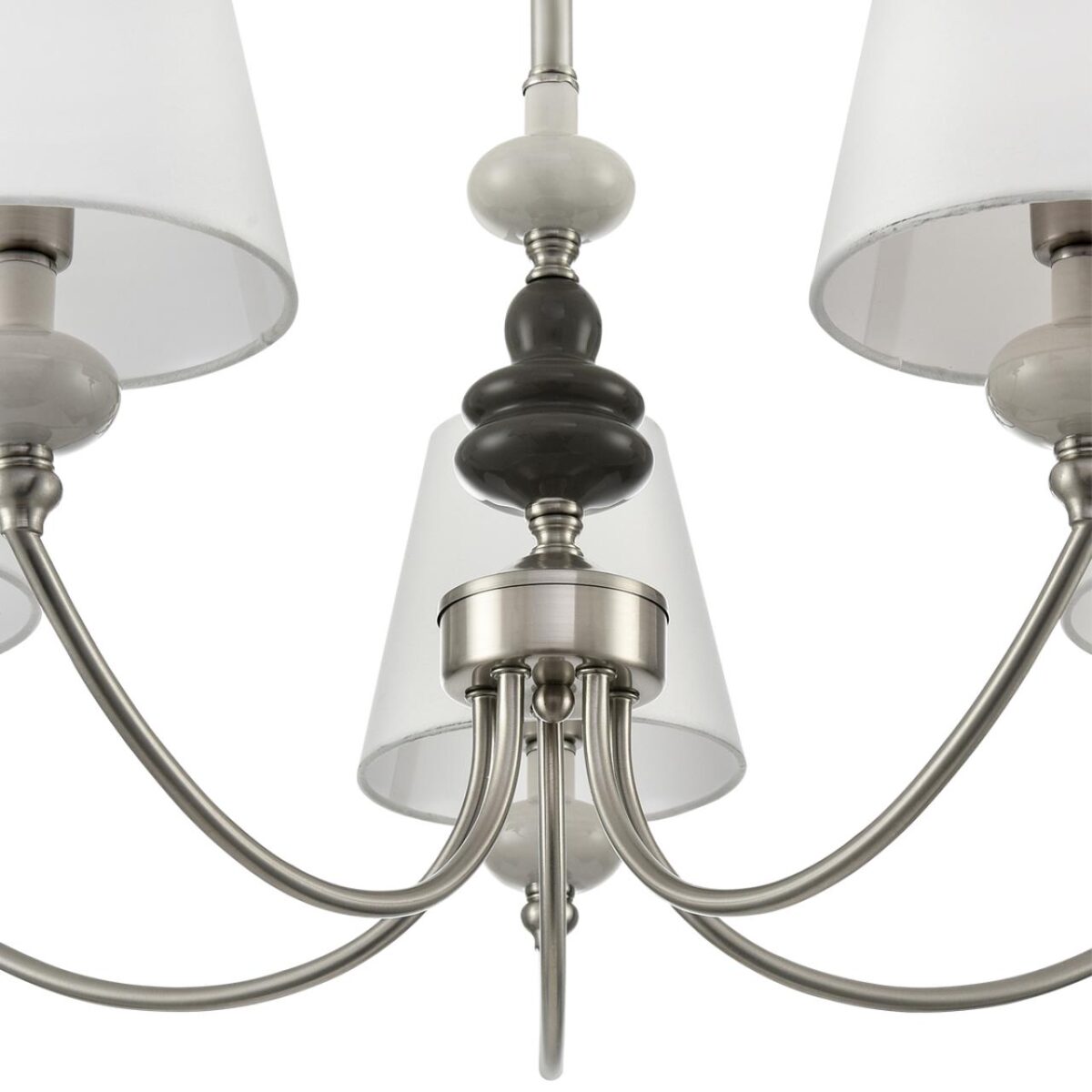 8283/5 CLASSI никель/белый, металл/керамика/текстиль Люстра Е14 5*40W 220V KENTUKI — изображение 9