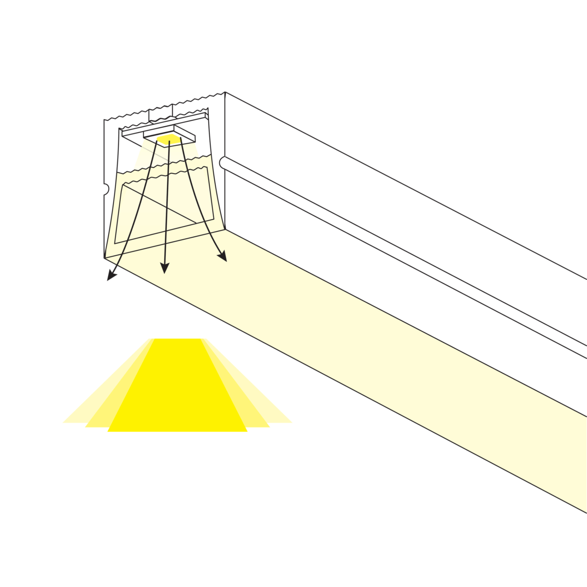441006 Профиль квадратный силиконовый (тип В) PROFILED 5м/упак д/LED ленты — изображение 5