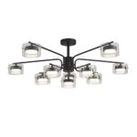 8349/10C COMFI черный/прозрачный, металл/стекло Светильник потолочный LED GX53 10*7W 220V NATALINA — изображение 5