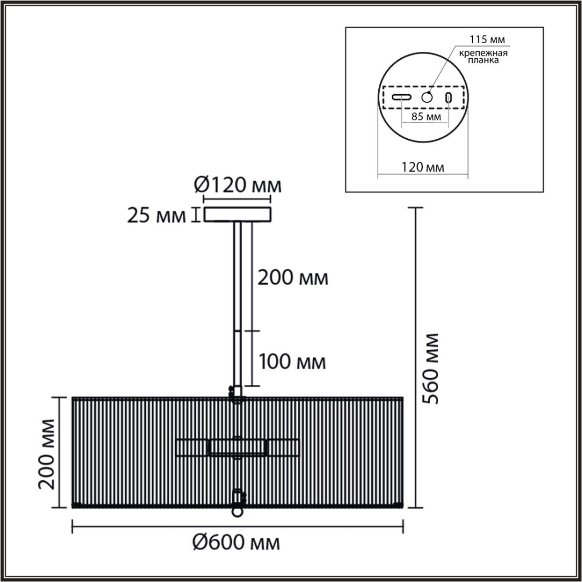 8286/7 ECO черный/коричневый, металл/веревка/стекло Люстра потолочная Е14 7*40W 220V SILVANA — изображение 4