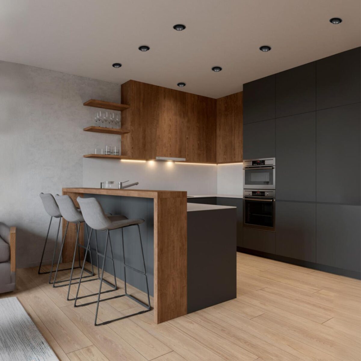 10319/A Black Встраиваемый светильник LOFT IT Flash — изображение 5