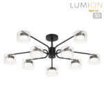 8349/10C COMFI черный/прозрачный, металл/стекло Светильник потолочный LED GX53 10*7W 220V NATALINA — изображение 3