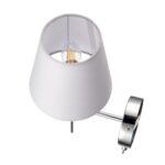 8279/1W CLASSI хром/серый, металл/керамика/текстиль Бра Е14 1*40W 220V KARMEN — изображение 6