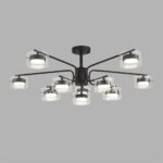 8349/10C COMFI черный/прозрачный, металл/стекло Светильник потолочный LED GX53 10*7W 220V NATALINA — изображение 6